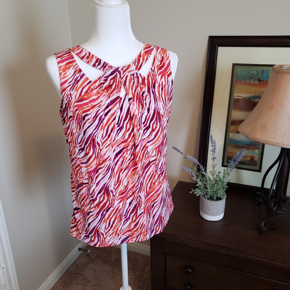 Nine West Sleeveless Blouse  Size- Petite Medium